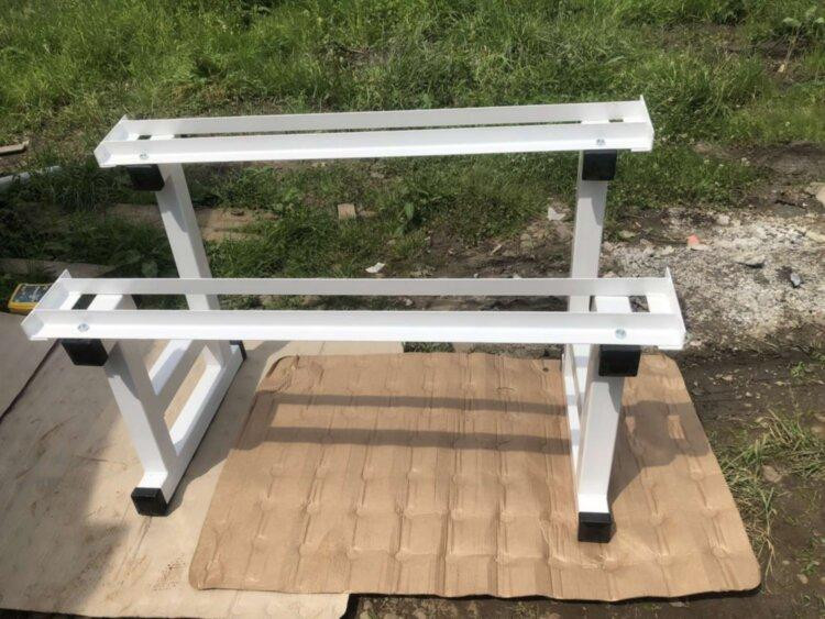 Стійка для гантелей 2 м на 10 пар Стійки для гантелей, грифів та дисків розбірна Київ - фото 5