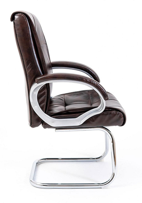 Офісне Конференційне Крісло Richman Arizona Titan Dark Brown Хром CF Коричневий Київ - фото 3