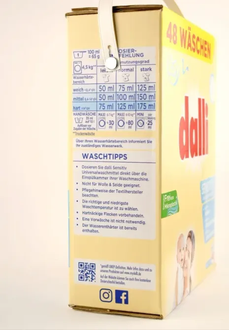 Порошок для стирки детского белья Dalli Sensetiv 3,12 кг 48 циклов стирки Германия Львов - изображение 2