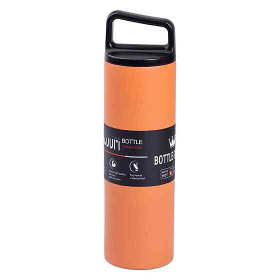 Металлический термос 500 мл оранжевый Bottle Sport Киев