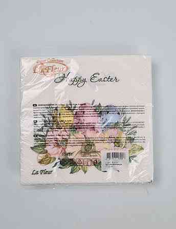 Пасхальная бумажная двухслойная салфетка (ЗЗхЗЗ, 16шт)  La Fleur 