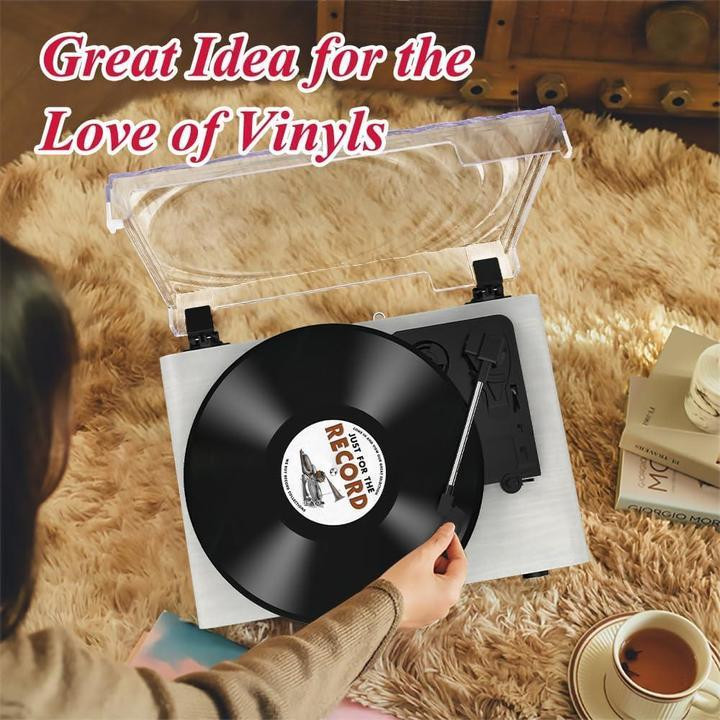 Виниловый ретро-проигрыватель Udreamer UD002 с функцией Bluetooth USB и динамиками Днепр - изображение 6