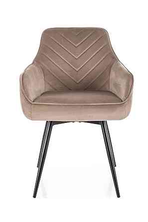 Стілець SERVIO VELVET чорний каркас/темний беж BL.40 Київ