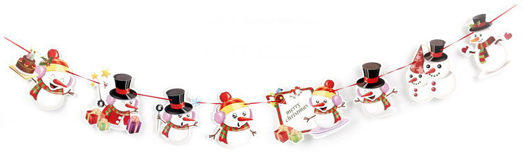 Новогодняя гирлянда Снеговики 280 см разноцветный Киев - изображение 4