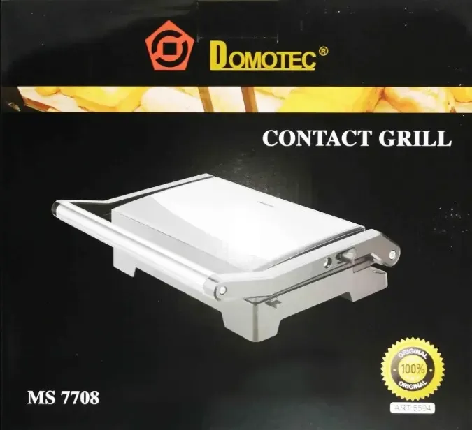 Гриль контактный Domotec MS 7708, прижимной гриль Коломыя - изображение 2