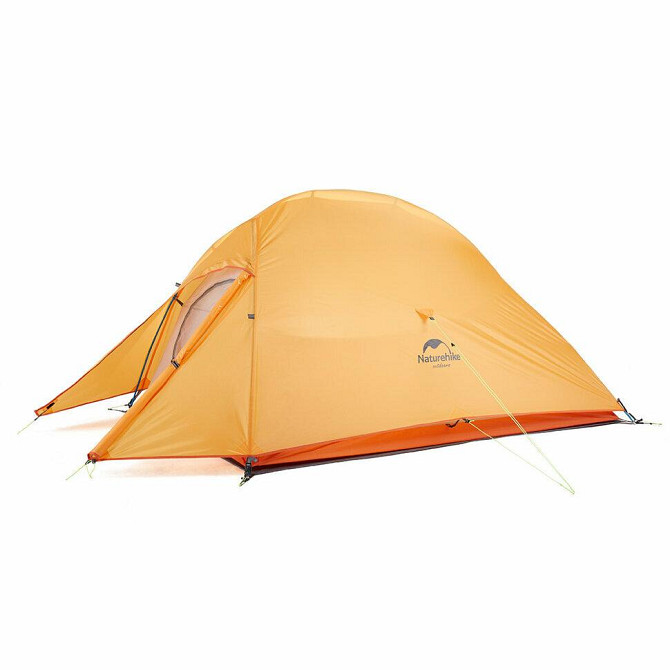 Намет надлегкий тримісний  з футпринтом Naturehike Cloud Up 3 Updated NH18T030-T, 210T, помаранчевий Київ - фото 1