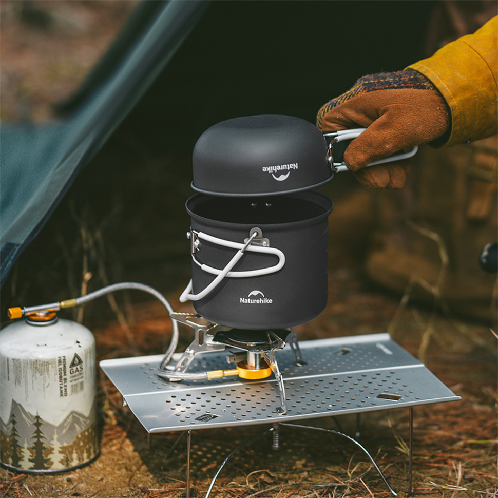 Набор посуды (2 кастрюли, 2 крышки) Naturehike NH18T018-G, алюминий Ровно - изображение 7