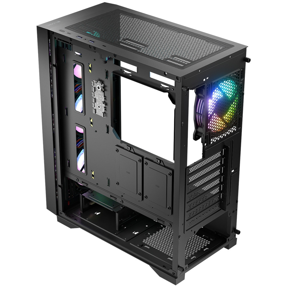 Корпус LogicConcept DART PRO ARGB MIDI BLACK MESH fans 4x120mm без БЖ ATX Вінниця - фото 3