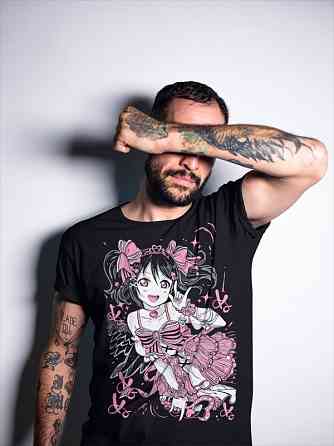 Футболка аниме Лове Ливе Нико Йазава оверсайз (S/M/L) Черний AnimeJ0072 Днепр