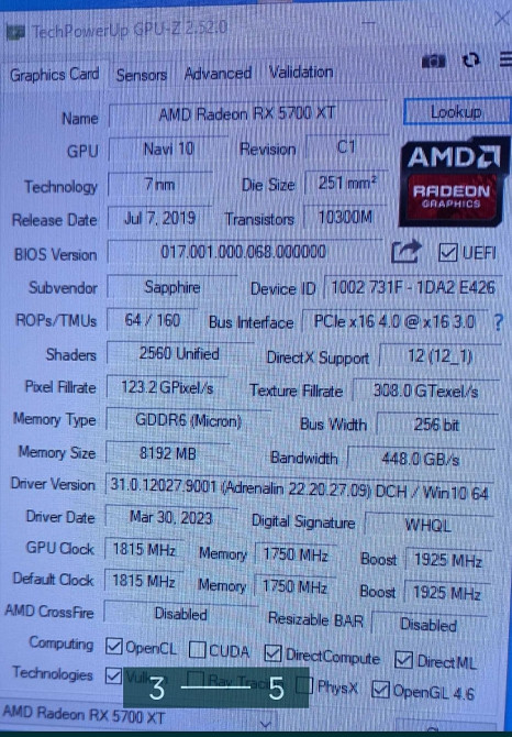 Відеокарта: Sapphire Pulse RX 5700 XT 8Gb. Київ - фото 6