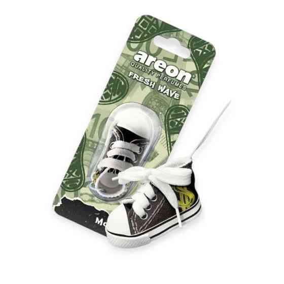 Ароматизатор на зеркало сухой areon wave fresh кеды 
