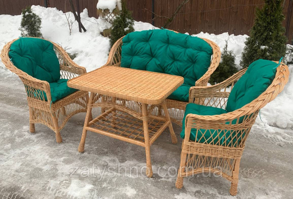 Набор мебели из лозы с накидками Киев - изображение 4