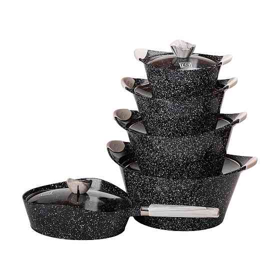 Набор алюминиевой посуды с толстым дном, 5 предметов Киев