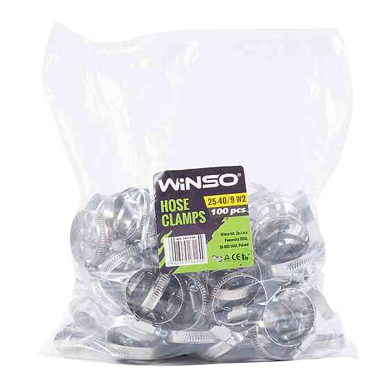Хомуты Winso 25-40/W2, 9мм, 100шт Киев