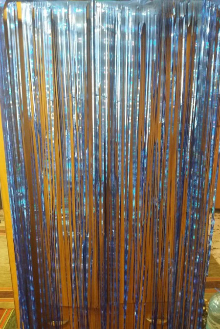 Дождик на новый год с голограммой 2 м на 1 м синий Киев - изображение 6