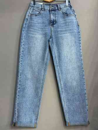 Джинсы женские Dragon 8322 Mom Comfort стрейчевые с резинкой на талии голубые , голубой, 33, 33, 94 см, 116 см Киев