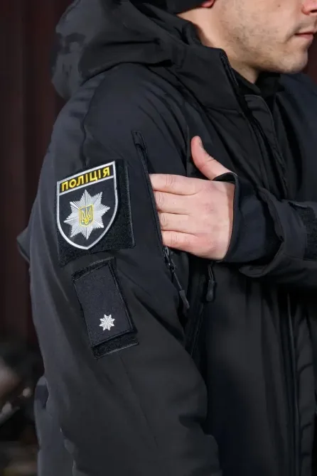 Куртка поліцейська хантер зимова софтшелл фліс Запоріжжя - фото 7