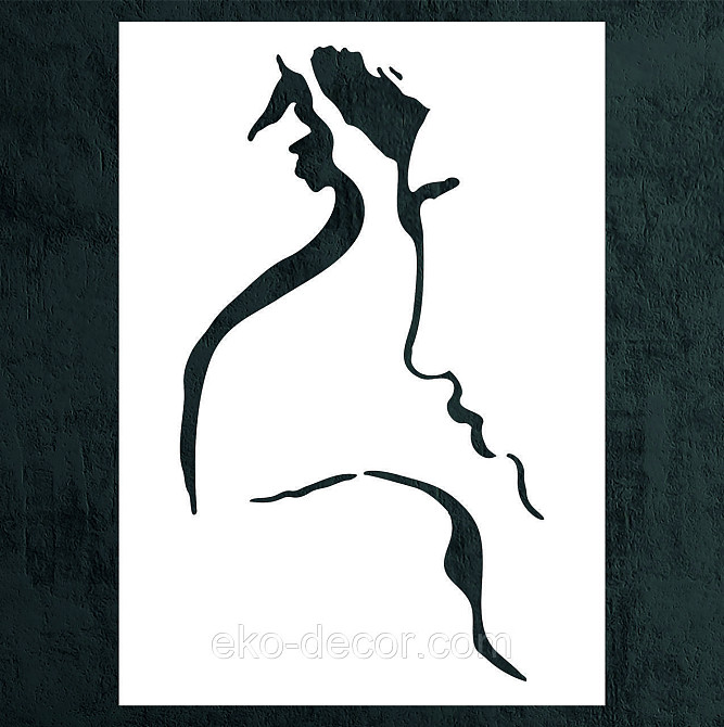 Декоративне настінне Панно «Сілует пари», Декор на стіну 90*64 см, Білий Київ - фото 5