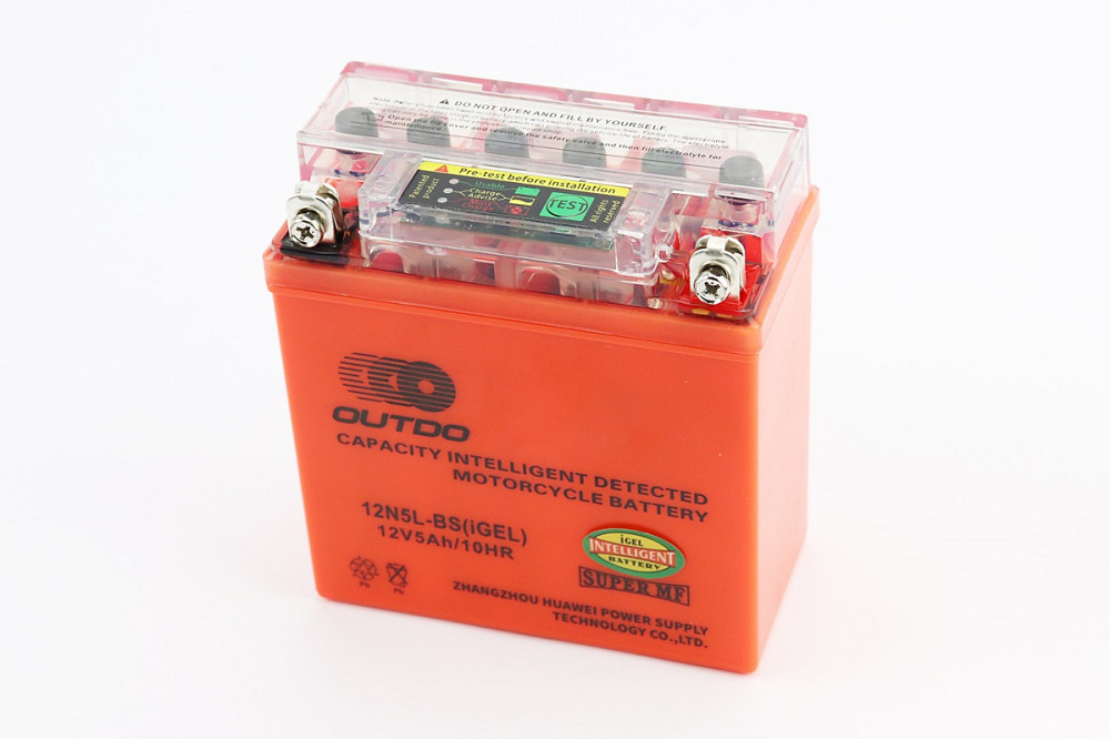 Акумулятор 12V5Ah 12N5L-BS GEL (L120*W60*H130mm) "Active", з індикатором Київ - фото 1