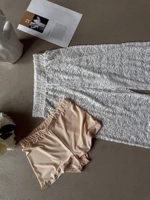 Жіночі трендові мереживні штани гіпюр + масло Одеса - фото 10