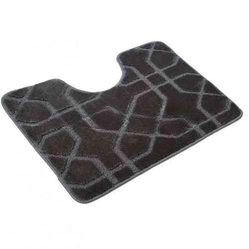 Набір килимків для ванної кімнати 2шт 57*100см+57*50см U-виріз Геометрія Joy сірий тафтинг Дариана Житомир