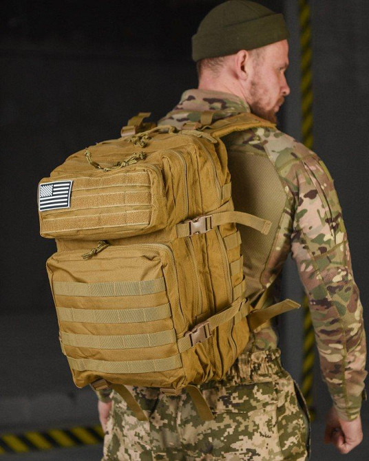 Тактичний штурмовий рюкзак-кайот USA 45 LUX 10-0!+ Одеса - фото 1