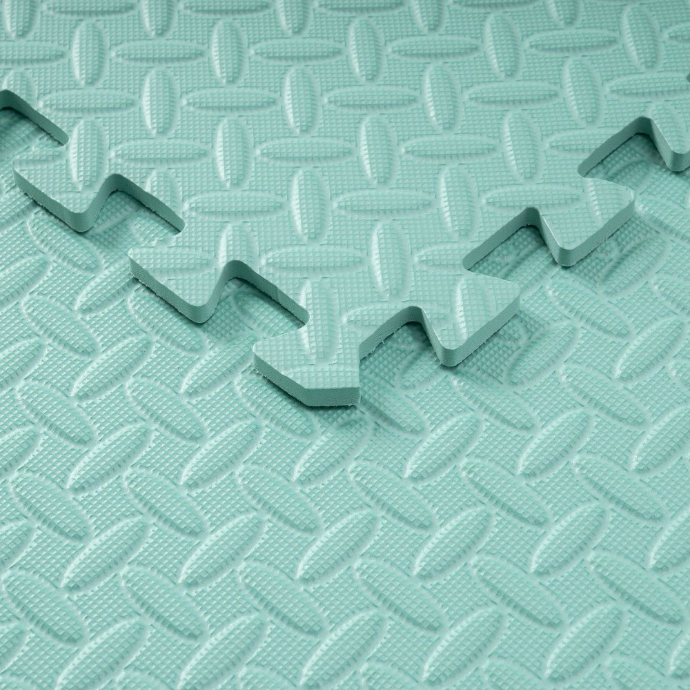 Мат пазл килимок для тренувань WCG EVA 60х60х1 см - 6 частин Бірюзовий Київ - фото 2