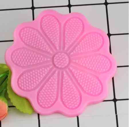 Молд силиконовый Цветок 97 мм розовый Киев