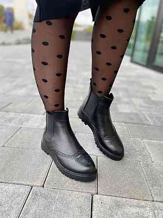 Черевики жіночі AMEDEA чорні натуральна шкіра зима (2790) Коломия