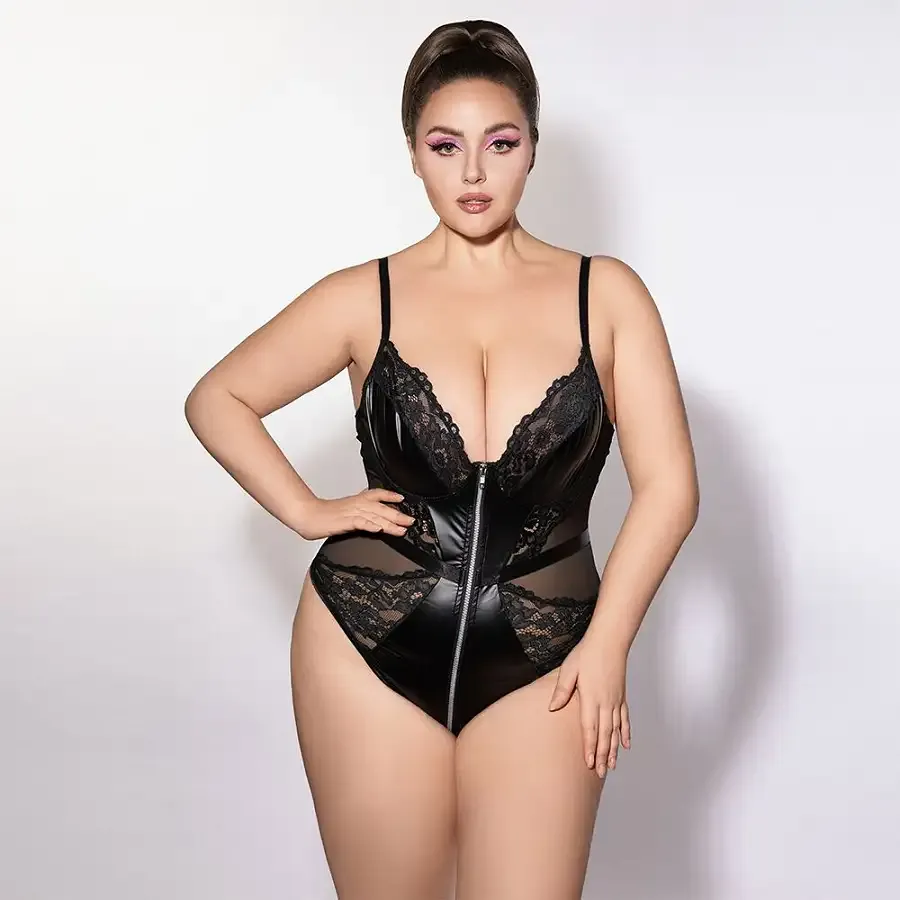 Боді JSY P61153 Black Plus Size Львів - фото 4