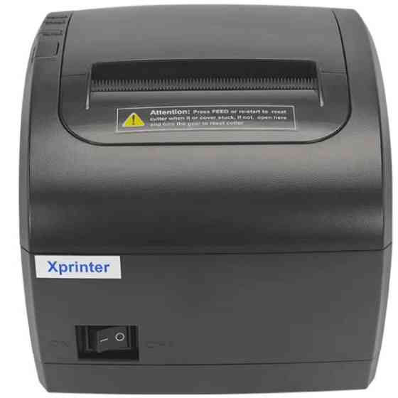 Друкарка чеків Xprinter XP-Q838L (термодрук, 230мм/с, стрічка 80мм, USB+Lan,RJ12, авторізак, чорний) Вінниця