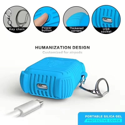 Чохол для навушників Protective i-Smile для Apple AirPods IPH1371 Blue (702351) Вінниця - фото 4