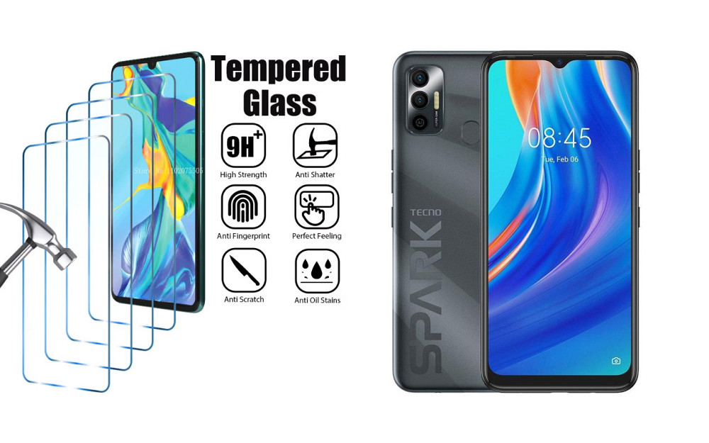 Защитное стекло ArmorGlass для TECNO Spark 7 (KF6n) – устойчивое к царапинам и ударам Киев - изображение 1