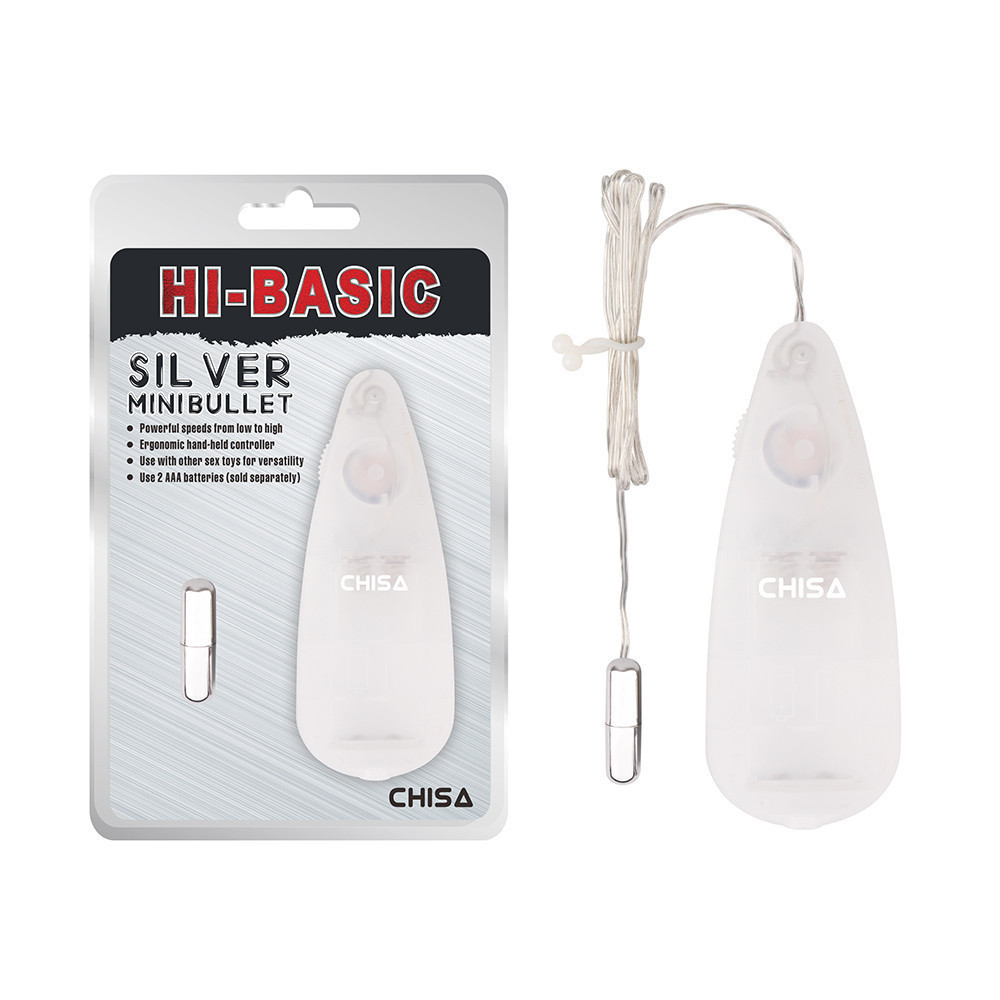 Вибропуля с пультом управления Chisa Hi-Basic Silver Mini Bullet Sex Aura Киев - изображение 1
