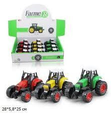 Трактор MY66-001 метал.инерц.3цв.12шт.в кор.28*5,8*25 /36/432/, шт Київ - фото 1