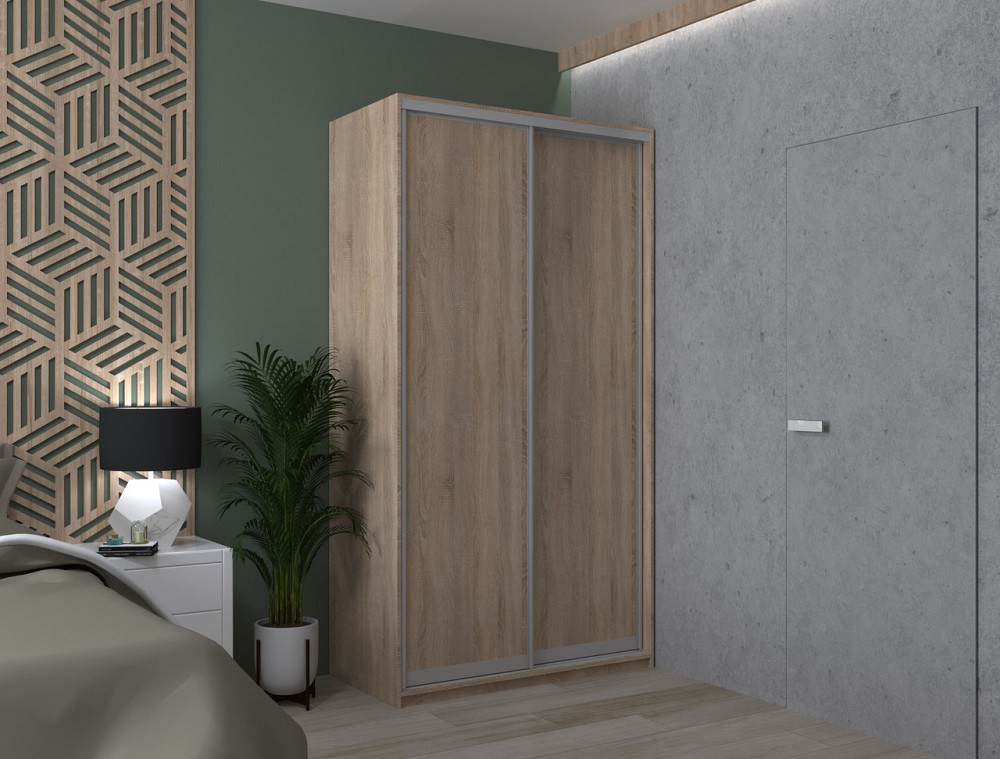 Шкаф-купе двухдверный Doros Сити Лайт 120х45х225 см Дуб сонома (DRS-011090) Днепр - изображение 1