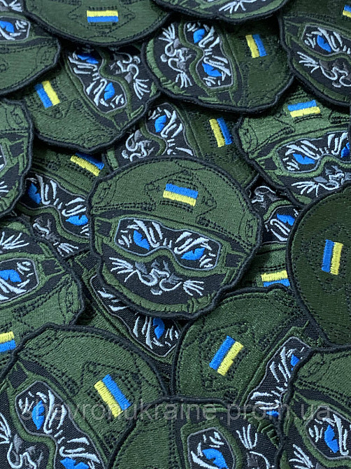 Шеврон черный кот (Форма контурная. На липучке) Размер 8x8см Киев - изображение 3