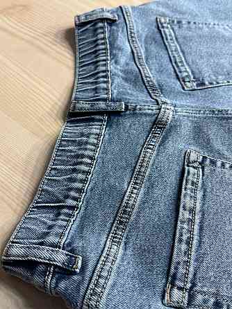 Шорты женские джинсовые Liana 4-041 короткие расклешенные с бахромой большие размеры голубые, голубой, 31, 31, 83 см Киев