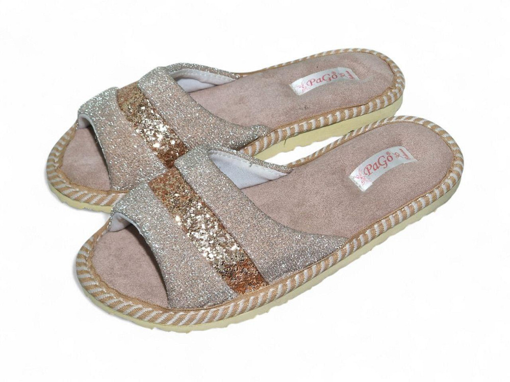 Капці жіночі відкриті PaGo "Змінювання" Бежевій 38 Одеса - фото 4