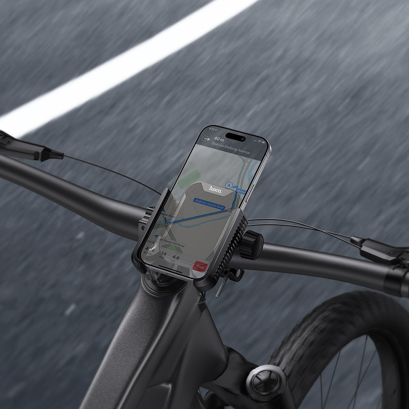 Вело/Мото держатель для телефона HOCO H91 Milly motorcycle bicycle universal holder Black Киев - изображение 8