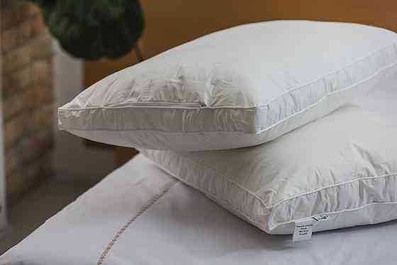 Ecotton Подушка Ecotton 50х70 см Ecofill Premium антиалергенна з кантом біопух біла в чохлі для Київ