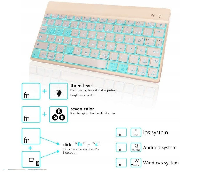 Защитный чехол-книжка Dingrich с Bluetooth клавиатурой Samsung Galaxy Tab A 10.1 дюйма [SM-T510/T515] Днепр - изображение 3