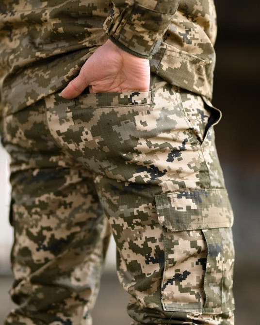 Мужские штаны джогеры бандит пиксель лето резинка саржа легкие и прочные Одесса - изображение 20