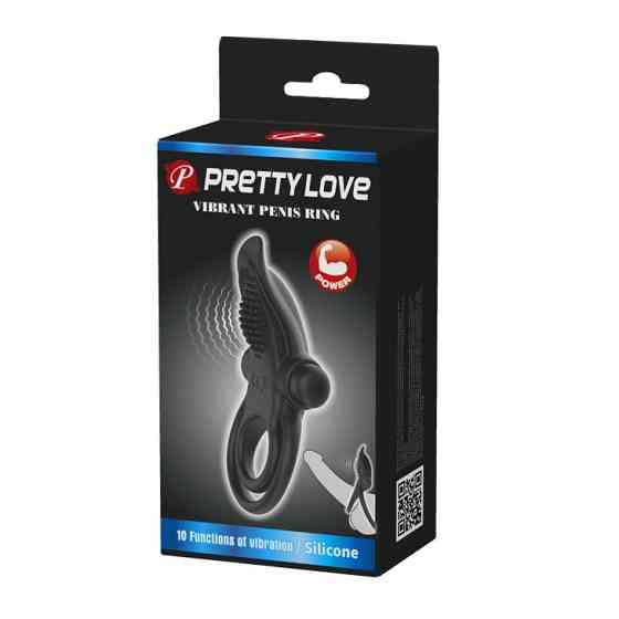 Ерекційне кільце - Pretty Love Vibrant Penis Ring Black Sex Aura Київ