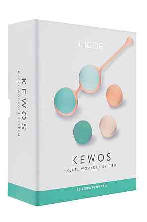 Вагінальні кульки Liebe Kewos — Peach/Mint, 5 кульок у комплекті, 15, 25, 35, 45 і 55 г Sex Aura Київ