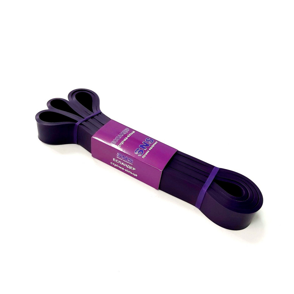 Еспандер-стрічка силовий для підтягувань SNS 10902 (11-36 кг) Вишневе - фото 1