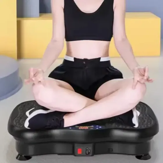 Тренажер с виброплатформой для снижения веса - Фитнес-платформа с петлями эспандерами AND LY-761 Коломия