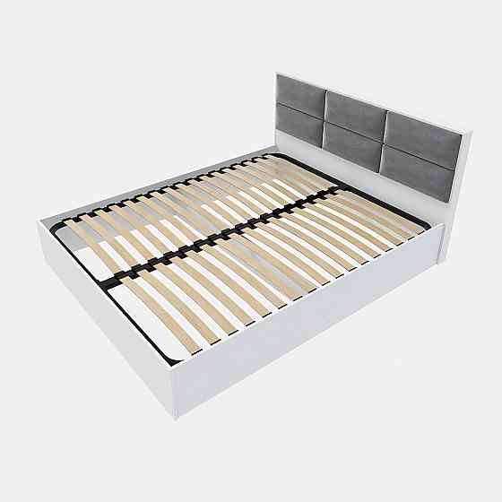 Кровать двуспальная Эверест КЛ-1600 Лайт (ламельный каркас) 160х200 см Нимфея Альба (DTM-4654) Днепр