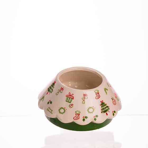 Конфетниця новорічна порцелянова Ялинка Ø15 (см) CR-1-21 Коломыя