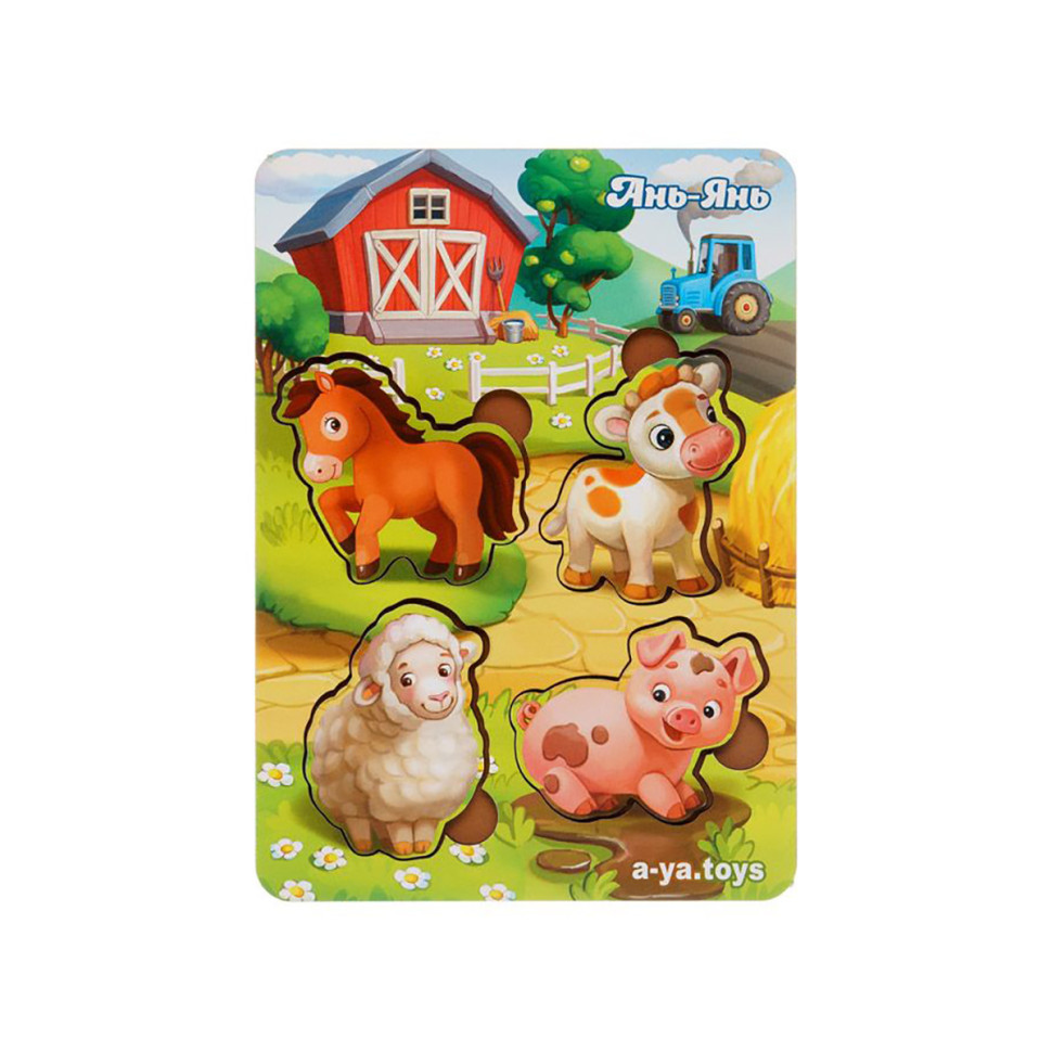 Деревянный пазл-вкладыш 